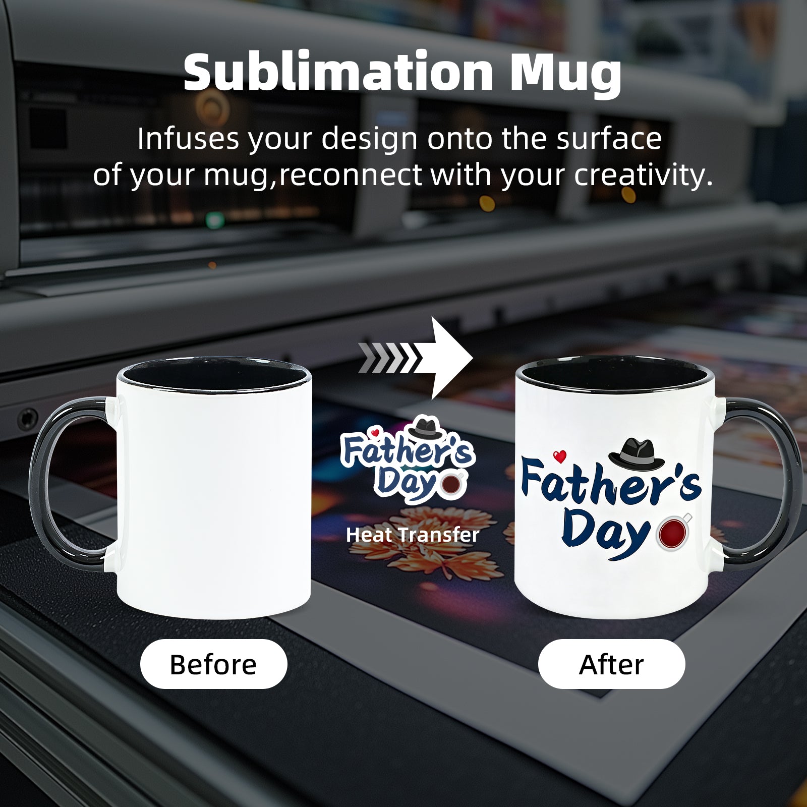 11oz Sublimation Mug — Case of 108 (Pallet)