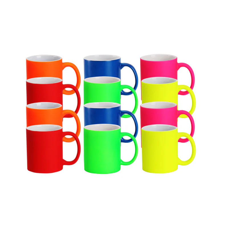 11oz Fluorescent Neon Sublimation Mug