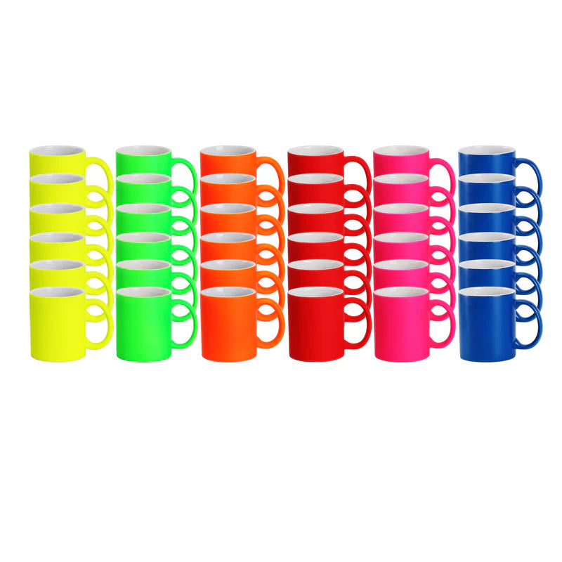 11oz Fluorescent Neon Sublimation Mug