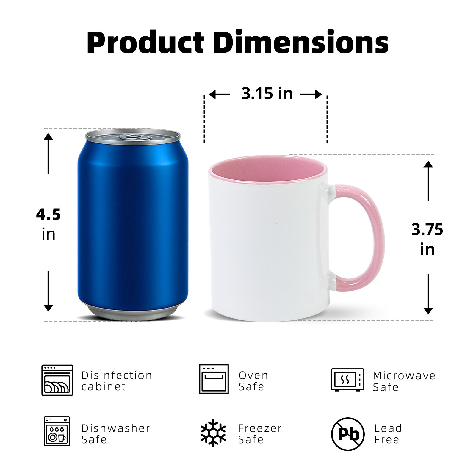 11oz Sublimation Mug — Case of 12