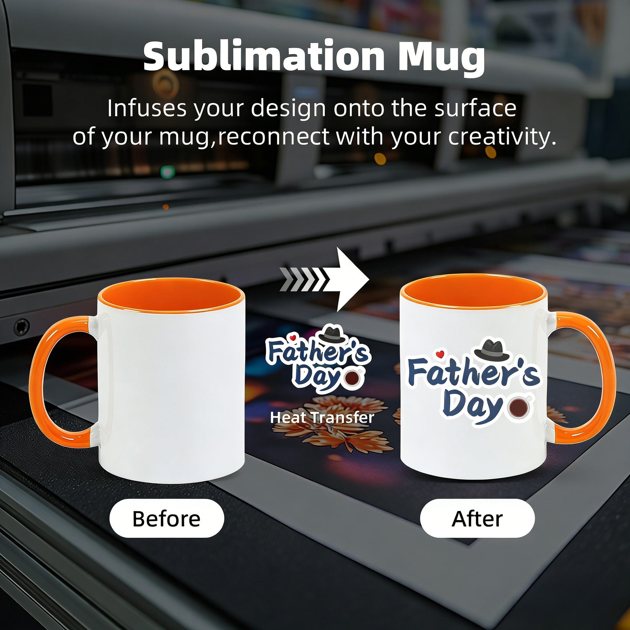 11oz Sublimation Mug — Case of 108 (Pallet)