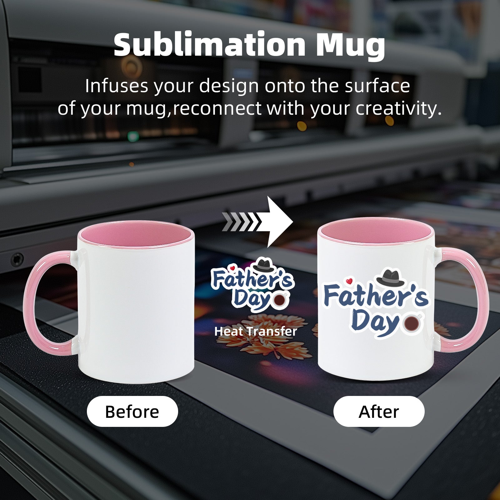 11oz Sublimation Mug — Case of 108 (Pallet)