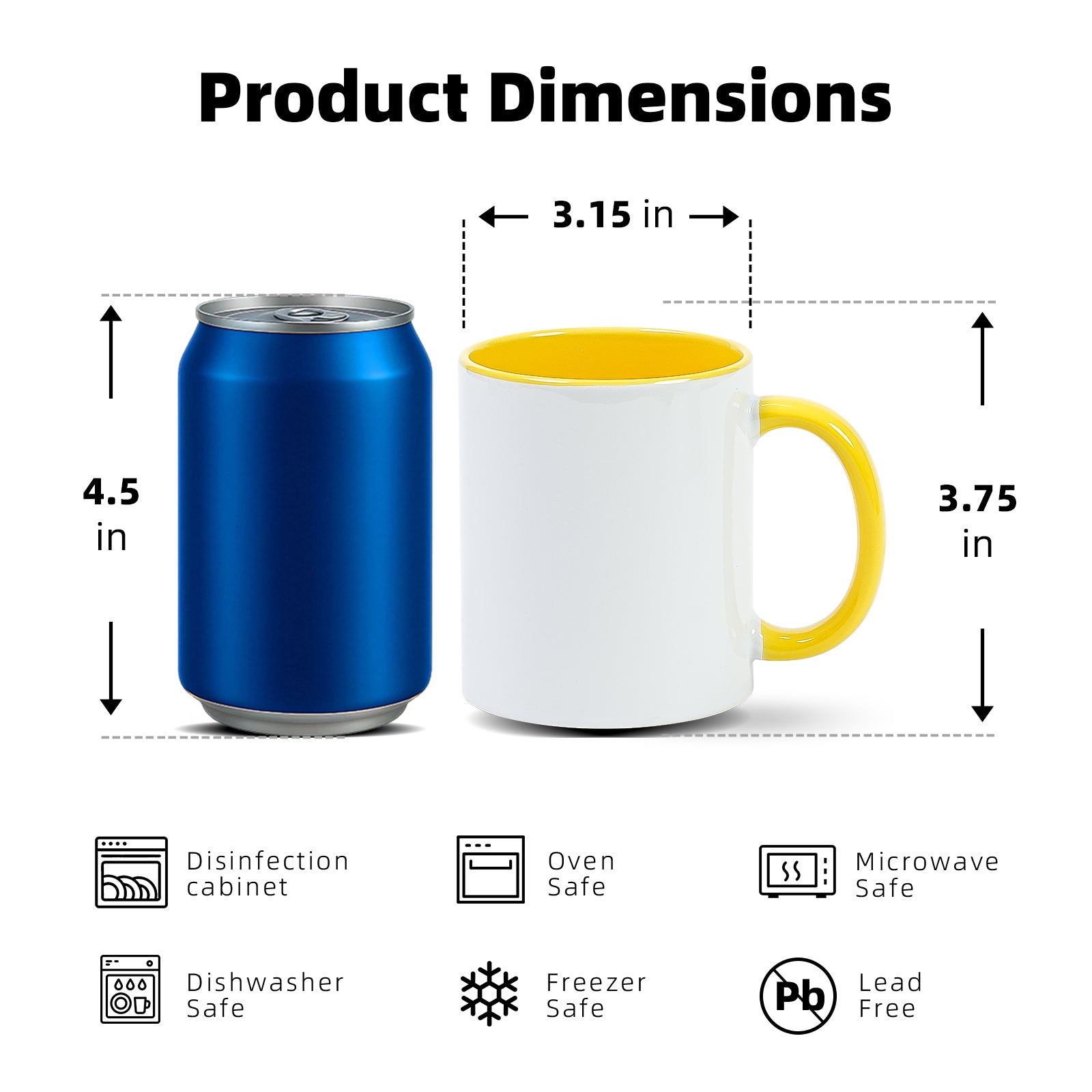 11oz Sublimation Mug — Case of 12