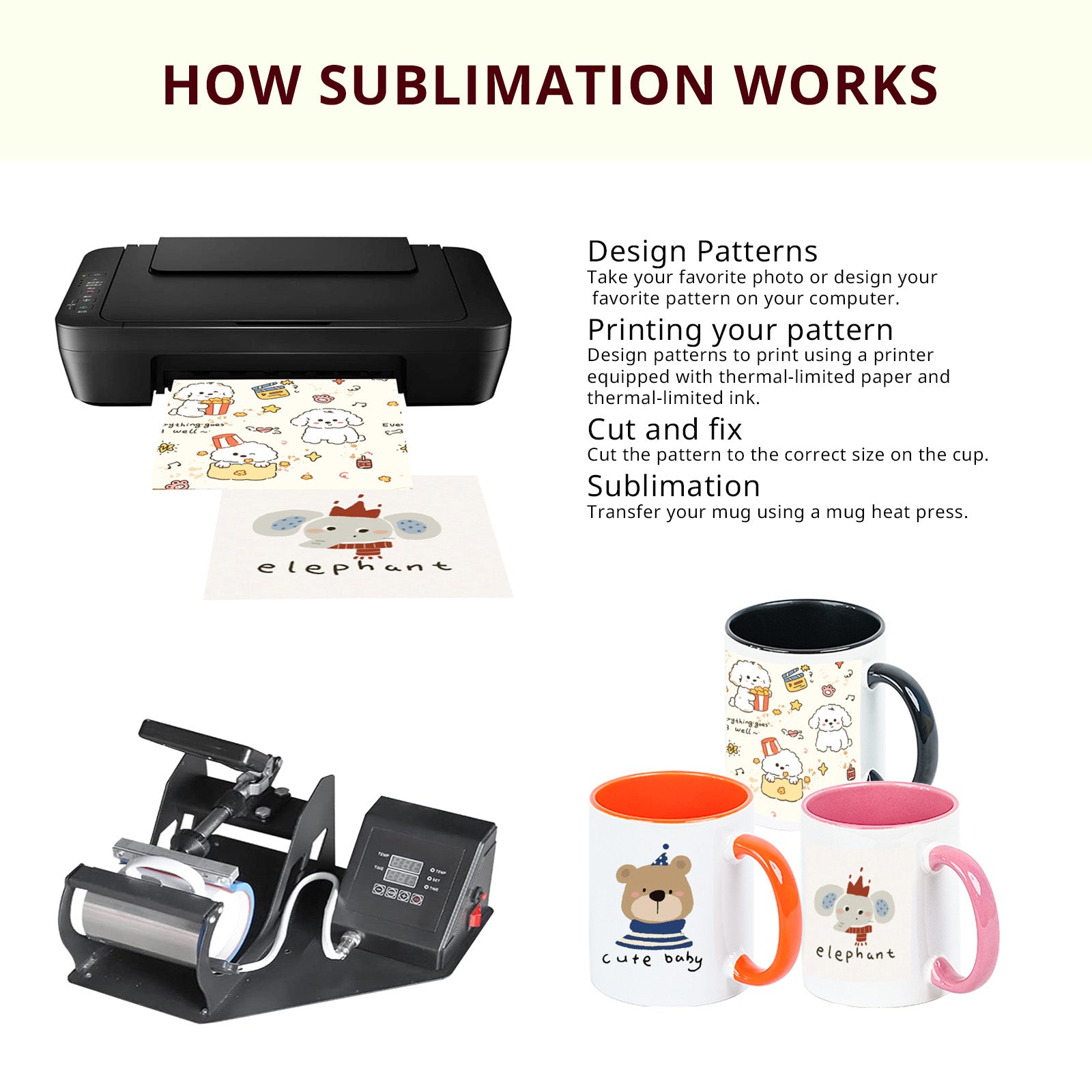 11oz Sublimation Mug — Case of 12