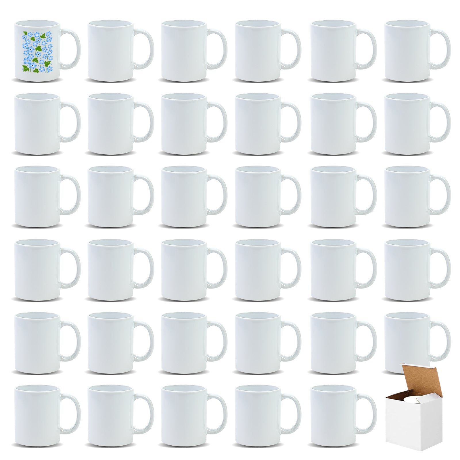 11oz Sublimation Mug — Case of 108 (Pallet)