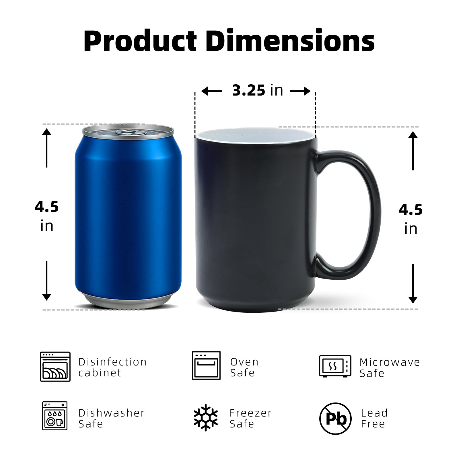 15oz Sublimation Mug — Case of 12