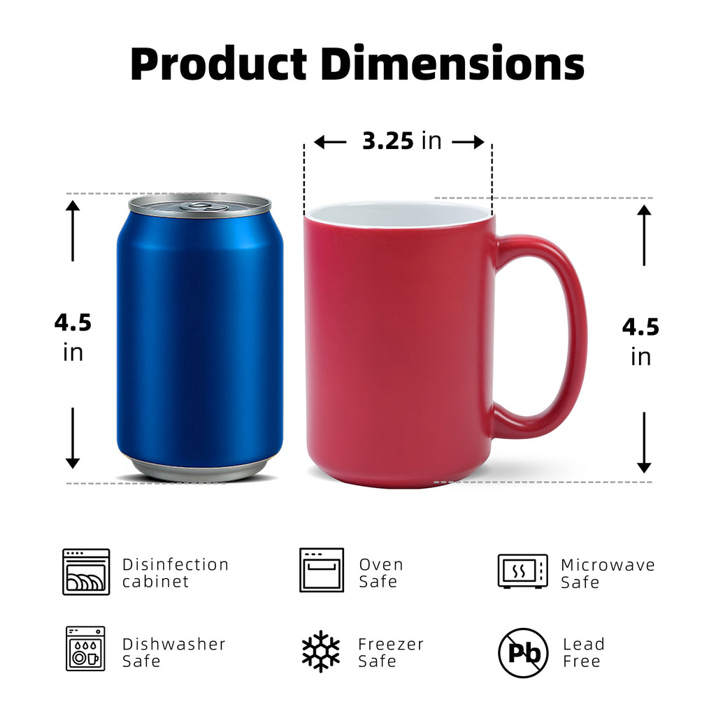 15oz Sublimation Mug — Case of 12