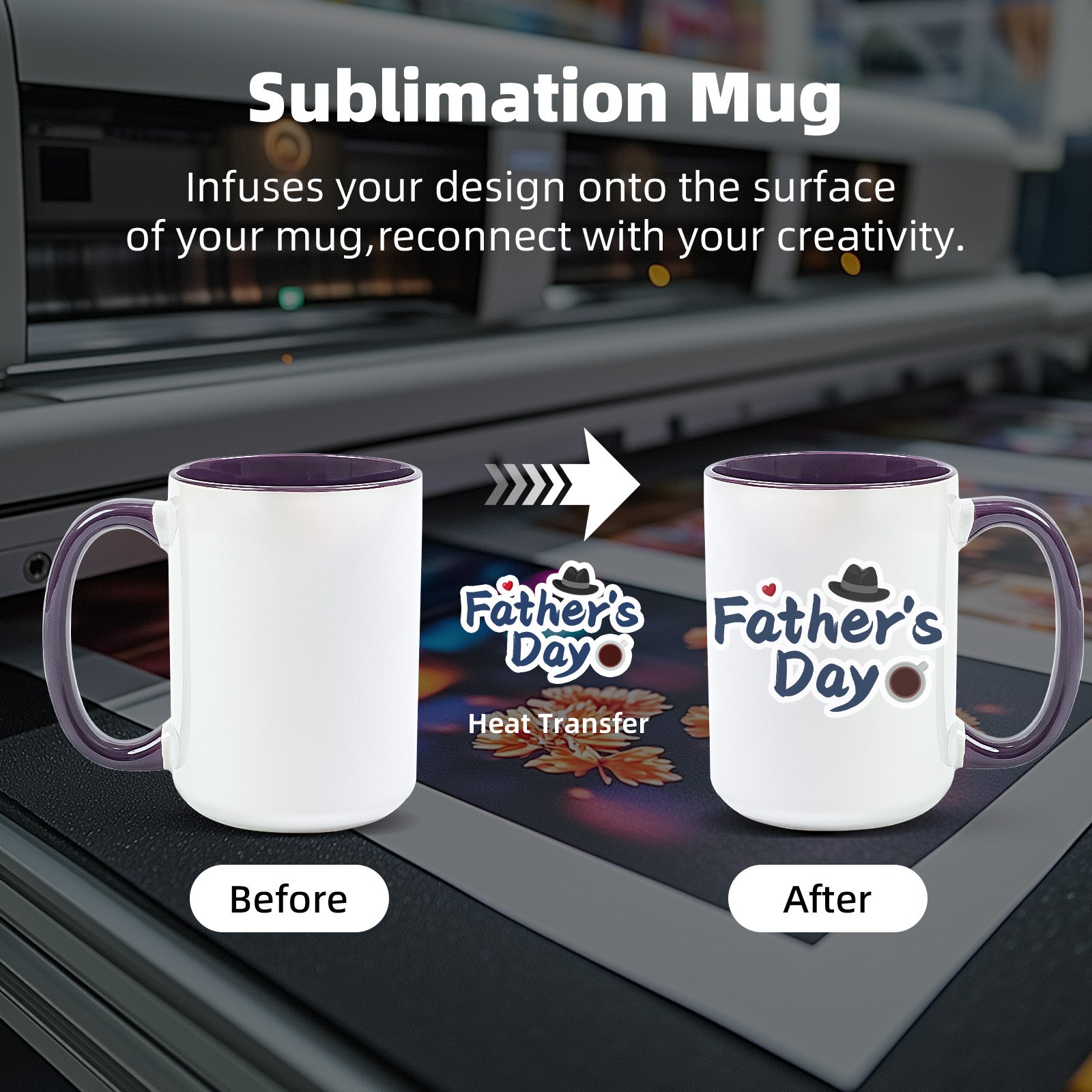 15oz Sublimation Mug — Case of 12