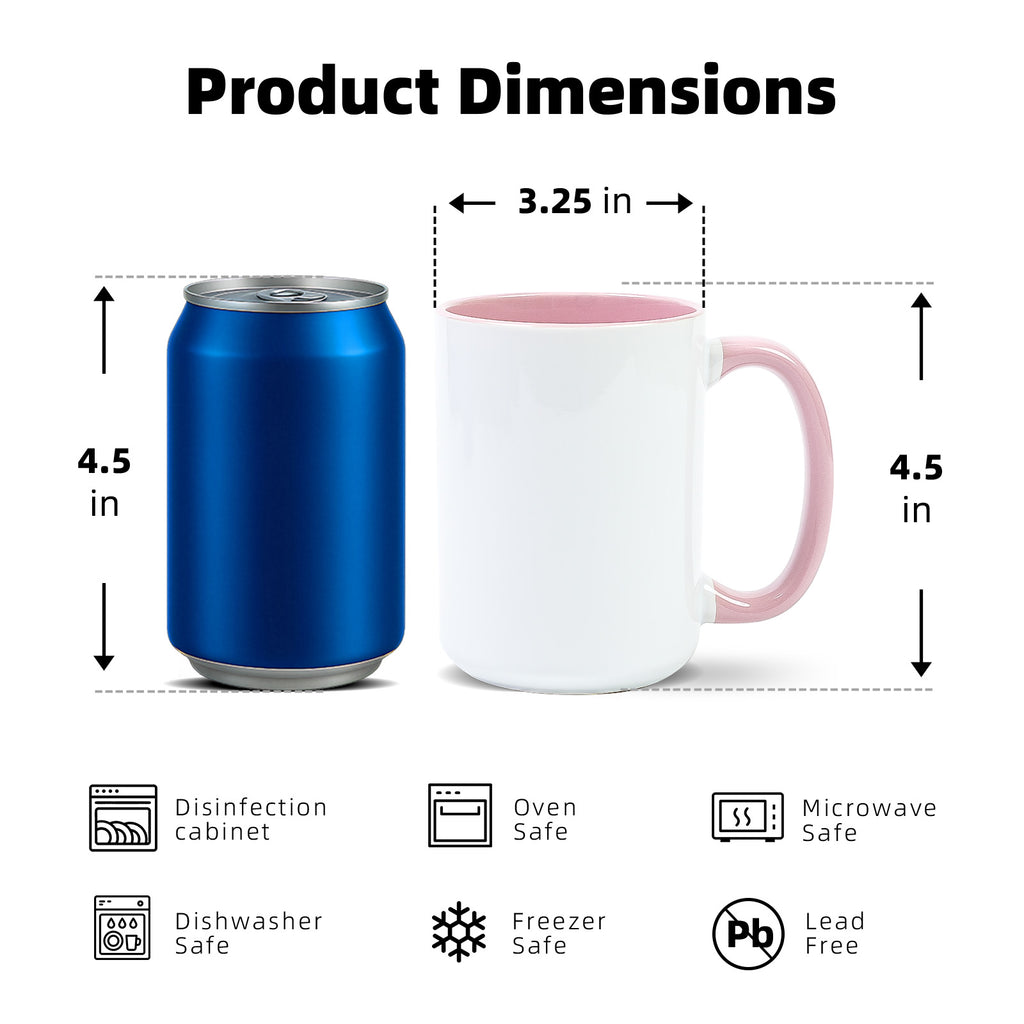 15oz Sublimation Mug — Case of 24