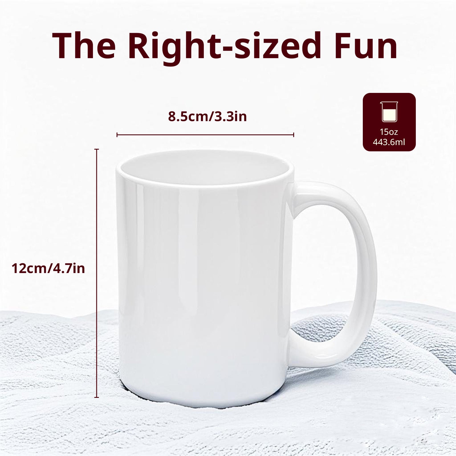 15oz Sublimation Mug — Case of 12
