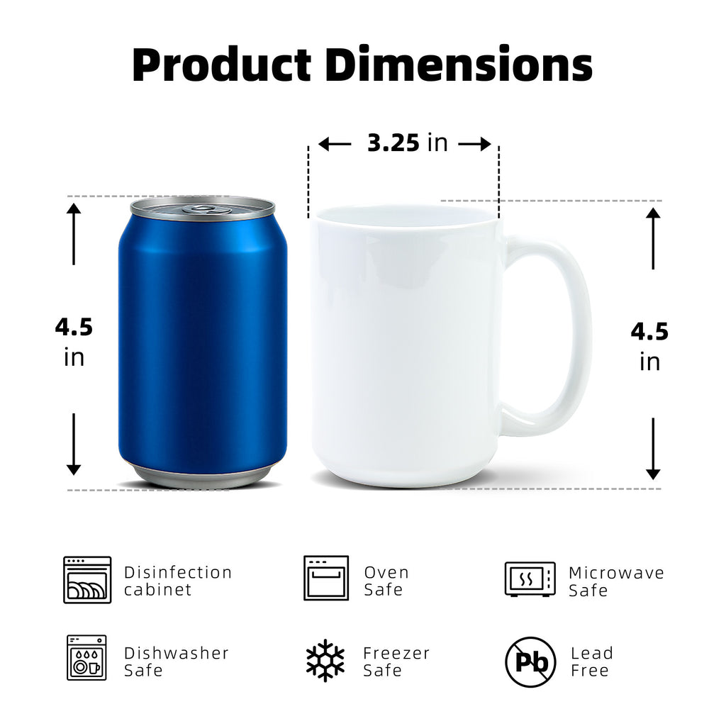 15oz Sublimation Mug — Case of 12