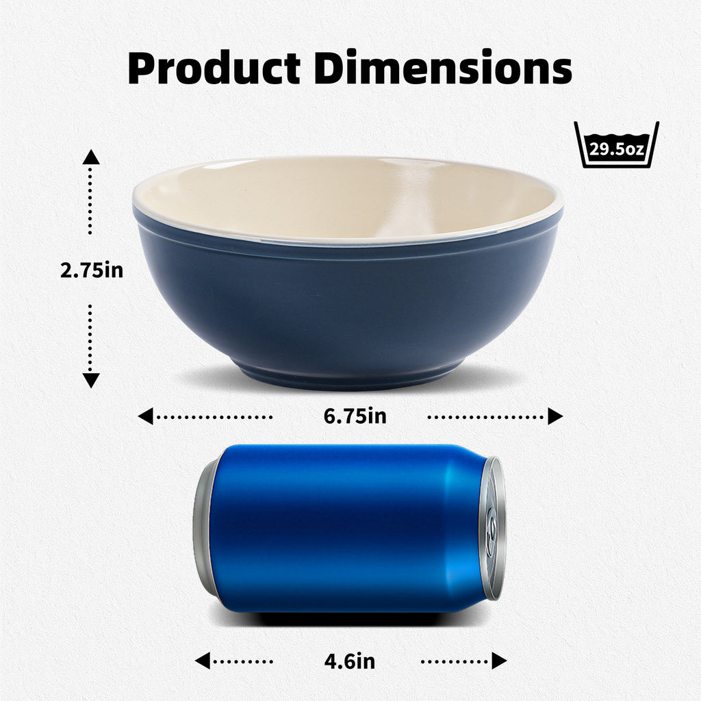 Cereal Bowl — Set of 6, 29oz