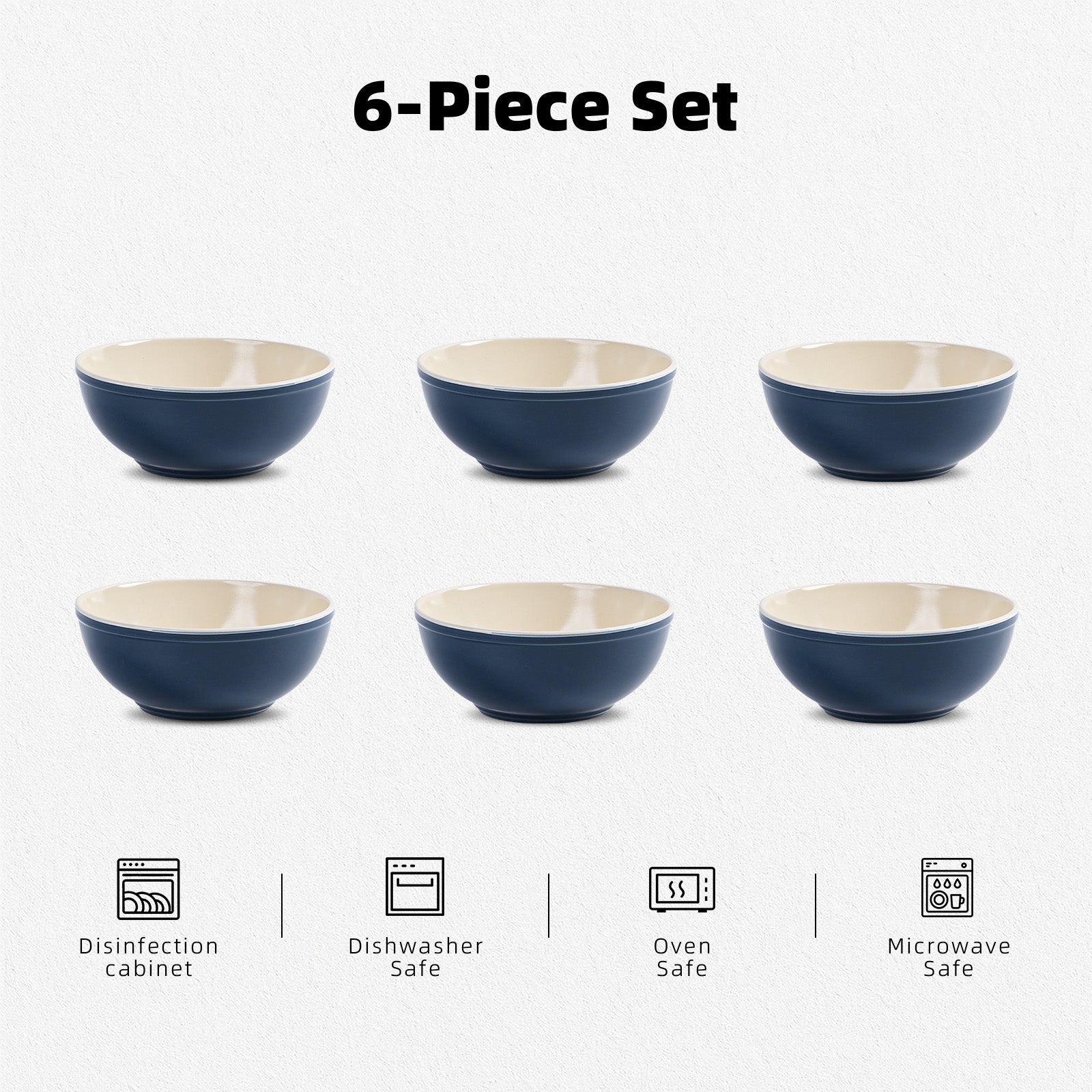 Cereal Bowl — Set of 6, 29oz