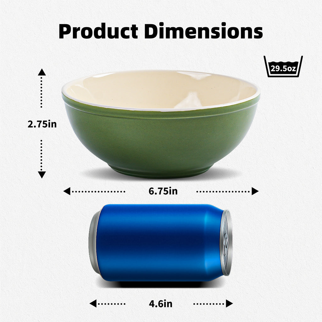 Cereal Bowl — Set of 6, 29oz
