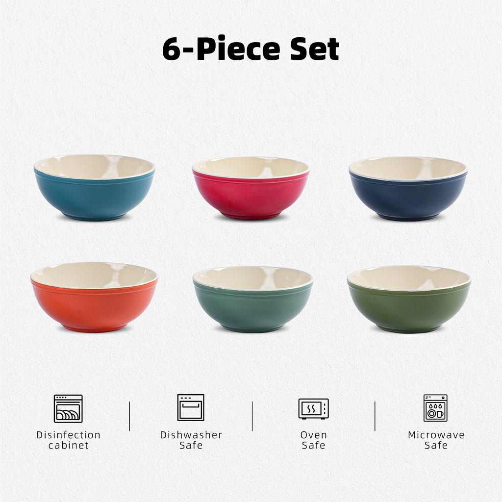 Cereal Bowl — Set of 6, 29oz
