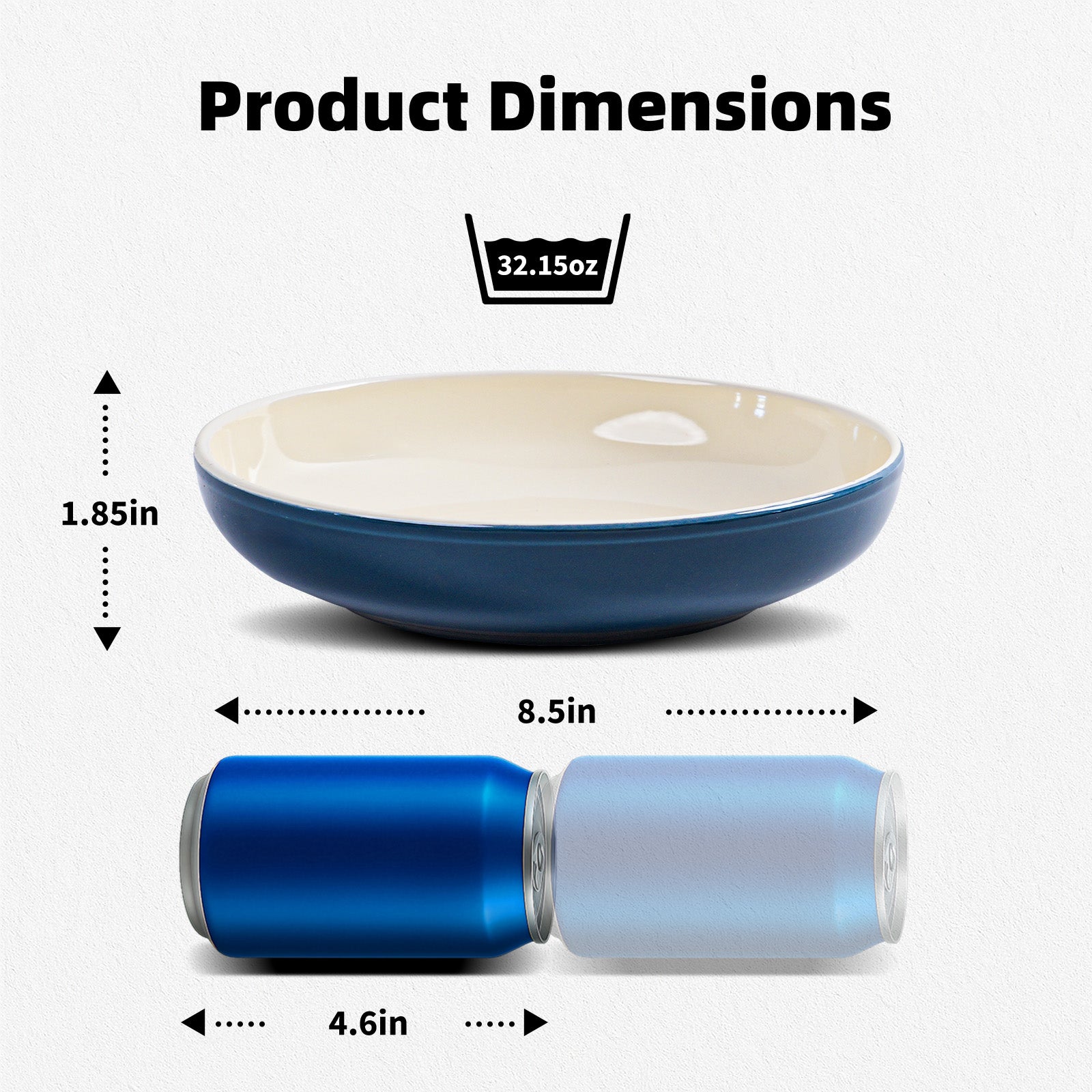 Pasta Bowl — Set of 6, 32oz