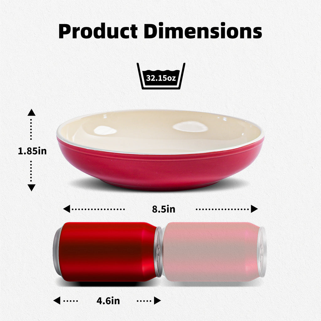 Pasta Bowl — Set of 6, 32oz